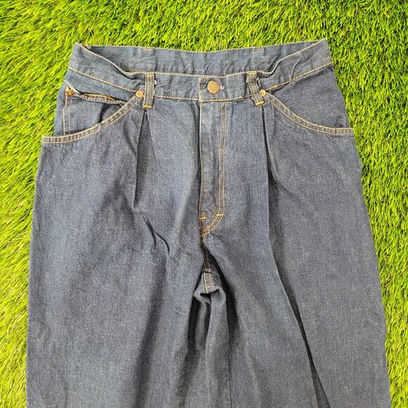 Vintage 80s MOD High-Waist Tapered Jeans Womens 4 28x33 Talon USA - Picture 12 of 16